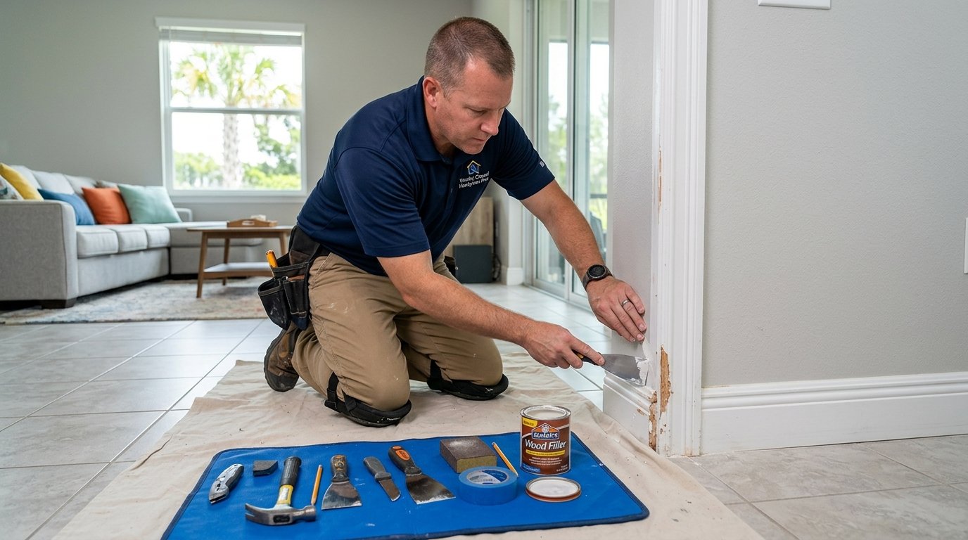 Home inspection repair items work in a Wesley Chapel home